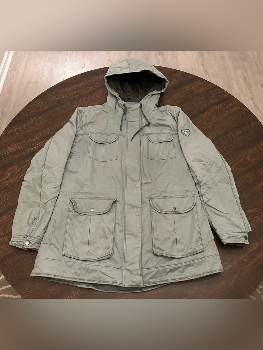 Kuhl Projekt Women's Polyester Full Zip Green Fleece Lined Luna Jacket Size LRG